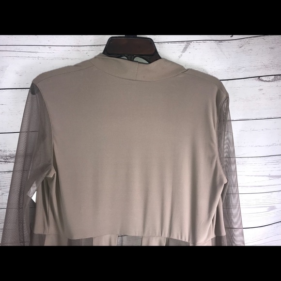 NEW R&M Richards Cardigan Nude Jacket Womens Sz 6 - Picture 7 of 8